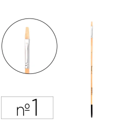 Liderpapel Pincel para Pintura al Óleo y Acrílica N 1 Punta Plana Cerdas Certificado FSC Precio: 10.7448. SKU: B18E67TR94