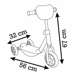 Smoby SMO3032167509215 Patinete 3 Ruedas Paw Patrol para Niños de 3 Años