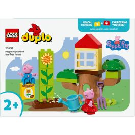 LEGO 10431 Duplo Jardín y Casa del Árbol de Peppa y George Pig – Set de Construcción para Preescolares Actividades al Aire Libre
