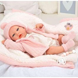 Muñeca reborn arias 40 cm marta rosa c/manta Muñeca reborn arias 40 cm marta rosa c/manta