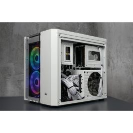 Corsair Crystal Series 280X RGB Micro ATX - Caja PC Gaming Blanca con Ventana de Cristal Templado y Filtro Anti-Polvo