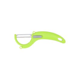 Quid Pelador Horizontal de Metal Verde Modelo Veggy con Mango de Baquelita 22x10x4 cm Apto Lavavajillas