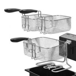 Princess 185000 Freidora Semiprofesional 3270W 5L con Zona Fría y 3 Cestas 01.185000.01.001
