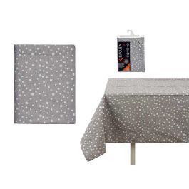 Mantel Jacquard Antimancha Kinvara 140x180 cm Gris Lunares (8 Unidades)
