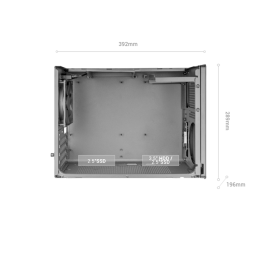 Mars Gaming MCXPS Micro-ATX Cristal Templado Caja Torre Negra