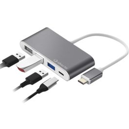 Silver ht Hub Logan USB Tipo C 3.1 con 4 conexiones, carga rápida 100W, compatible con Windows, Apple y Android Precio: 24.50000014. SKU: B1CJFP9VZD