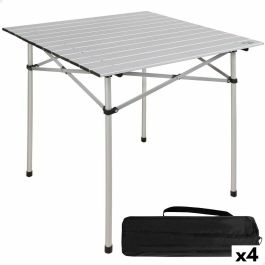 Mesa Plegable Aktive Plateado Aluminio 70 x 70 x 70 cm (4 Unidades) Precio: 142.49999995. SKU: B179J8GDDQ