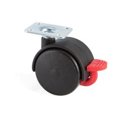 Q&Q Rueda Giratoria Modelo Kelly Aro Doble Plástico Negro Ø45 Con Freno Precio: 1.5900005. SKU: B1DVE85JQK