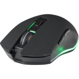 THE G-LAB Ratón Gaming Inalámbrico Negro, Azul, 6 Botones, 2400 DPI, USB Tipo A, KULT-HELIUM WL