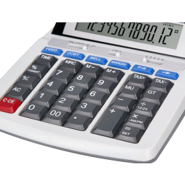 Liderpapel Calculadora Impresora 12 Dígitos Pantalla Impresión Bicolor Rollo Papel 57mm 235x155x62 mm