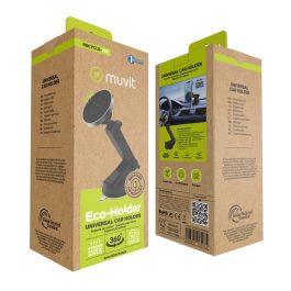 muvit for change soporte coche universal ventosa magnético negro