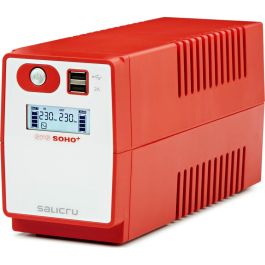 Salicru SAI SPS 500 Soho+ 500VA, Line-interactive, Torre, 230V, 3 salidas, USB, LCD