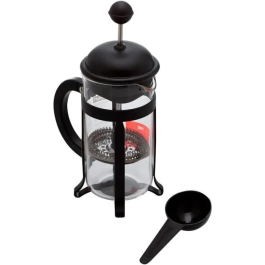 Bodum Cafetera de Prensa Francesa 1908-01 Negra Vidrio de Borosilicato Acero Inoxidable