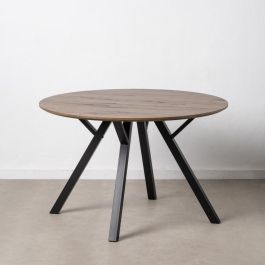 Mesa Comedor Marrón-Negro Dm-Metal Salón 120 X 120 X 75 cm Precio: 251.9099. SKU: B18RRC2P4W