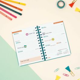 Finocam Agenda Cosmo Para Estudiantes Espiral Doble 8º Svh Kai 2025-2026, Diseños Variados, Cierre con Goma, Adhesivos Temáticos Finocam Agenda Cosmo Para Estudiantes Espiral Doble 8º Svh Kai 2025-2026, Diseños Variados, Cierre con Goma, Adhesivos Temáticos