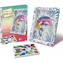LANSAY 20326 Juego de Creación Colección Dolphins Lentejuelas para Niños
