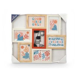 Portafotos múltiple para 6 fotos 10x15 cm, madera MDF y metal, Giftdecor (6 Unidades) Portafotos múltiple para 6 fotos 10x15 cm, madera MDF y metal, Giftdecor (6 Unidades)