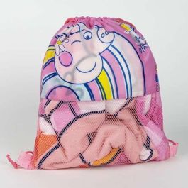 Cerdá Saquito con Toalla y Gorra Infantil Peppa Pig para Niños/Niñas de 2 a 8 Años - PINK