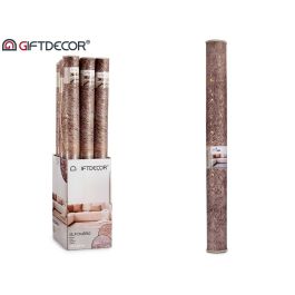 Giftdecor Alfombra Marrón 133x190 cm con Manchas Doradas (Set de 9)