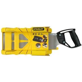Stanley Caja de Corte con Sierra Trasera Integrada, Plástico ABS Resistente, 3 Ángulos (45°, 90°, 22.5°) para Madera y Molduras