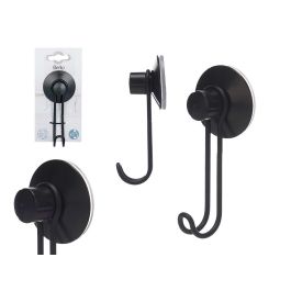Berilo Percha de Metal Negro Mate con 1 Gancho y Ventosa – Fijación Fuerte sin Taladros – 13x5x5.5 cm para Baño y Cocina (24 Unidades) Precio: 35.95000024. SKU: B19YPVXXQB
