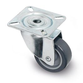 Tente Rueda Giratoria Aro de Goma Ø50mm Plástico Zincado para Muebles, Carga Máxima 45 kg Precio: 3.95000023. SKU: B1CYTSK7WJ