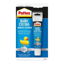 Pattex Silicona neutra blanca para baño y cocina, 50 ml - Resistente al moho y agua, fácil aplicación