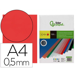 Liderpapel Tapas Polipropileno A4 0.5 mm Rojo Translucido Paquete 100 Unidades Precio: 28.49999999. SKU: B1GD48KJMB