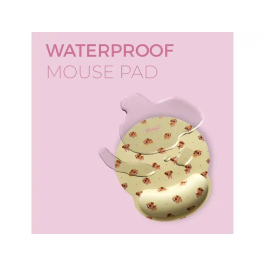 Mr Wonderful Alfombrilla de Ratón Ergonómica con Reposamuñecas de Gel Dog, Tamaño 25 x 23 cm