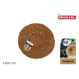 Privilege Salvamantel Redondo de Seagrass 25 cm (36 Unidades)