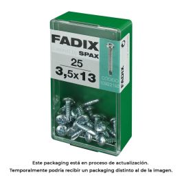 Fadix 10922192 Tornillo Rosca Chapa Cr Autot. Cabeza Redonda 3,5x13mm Acero Caja 25 Unidades
