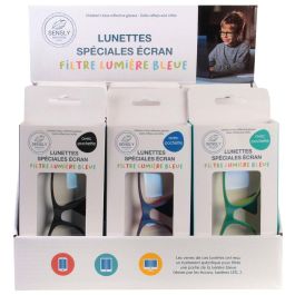 Sensly Gafas Anti-Luz Azul Niños | Filtrado Luz Azul Pantallas | Monturas Colores Surtidos con Funda | Graduaciones 2.5, 3, 3.5