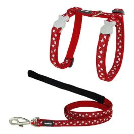 Arnés para Gato Red Dingo Style Rojo Estrella Blanco Correa Precio: 14.49999991. SKU: S6100099