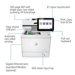 HP Color LaserJet Enterprise Flow MFP M578c, Laser, 1200 x 1200dpi, 38ppm, A4, 1250MB, CGD, 8" HP Color LaserJet Enterprise Flow MFP M578c, Laser, 1200 x 1200dpi, 38ppm, A4, 1250MB, CGD, 8"