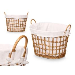 Cesto Ovalado Asas Bajo Natural Kipit 51X41CM (6 Unidades) Precio: 85.49999997. SKU: B1ELWF4JJ8