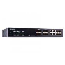 QNAP QSW-M1204-4C switch Gestionado 10G Ethernet (100/1000/10000) Negro