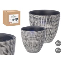 Set 2 Macetas Cuadros Antracita 20 25Cm Ibergarden (2 Unidades) Precio: 38.78999971. SKU: B1JMD5BL2S