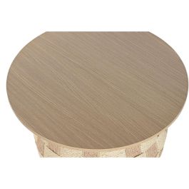 DKD Home Decor Mesita Auxiliar Scandi Natural 60 x 60 x 48 cm