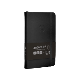 Antartik Cuaderno A6 Tapa Dura Hojas Rayas Negro 100 Hojas 80gr FSC