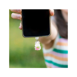 Wondee Charm Funny Type-C White Rabbit - Protector de Puerto Decorativo para Móvil, Accesorio para Smartphone, 25x10x20 mm