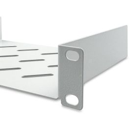 Digitus Estante 1U de 254mm (10") para Rack, Color Gris. Soporta hasta 25 kg. Ideal para organización de equipos.