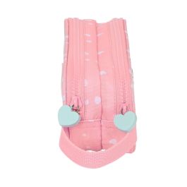 Portatodo Doble BlackFit8 Globitos Rosa 21 x 8 x 6 cm