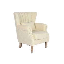Sillón Home ESPRIT Blanco Natural Madera de caucho 73 X 65 X 87 cm Precio: 221.88999965. SKU: B15XTXBN5E