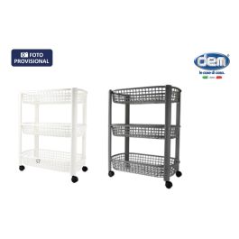 Inde Carrito Verdulero 3 Cestos, 25.8 x 46.7 x 12.1 cm (8 Unidades)
