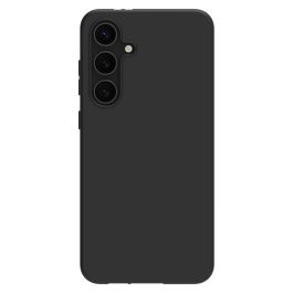 Samsung Galaxy S24 FE - Funda trasera de plástico reciclado 100% - Negro Night Black - Compatible con carga inalámbrica - GLSFNIBL6500