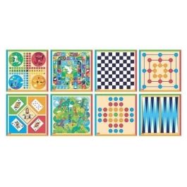 JEUJURA Caja de juegos de mesa tradicional - Caja de madera