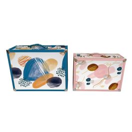 Caja Urban DKD Home Decor Multicolor Multicolor 19 x 34 x 43 cm Set de 2