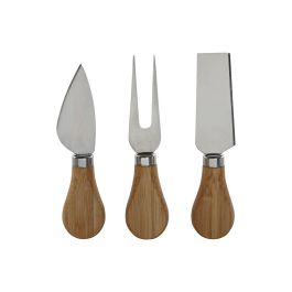 DKD Home Decor Tabla de Cortar para Queso de Bambú y Acero Inoxidable Natural 18.3x41x2 cm - Set de 4 Piezas DKD Home Decor Tabla de Cortar para Queso de Bambú y Acero Inoxidable Natural 18.3x41x2 cm - Set de 4 Piezas