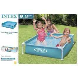 Piscina cuadrada desmontable mini frame (capacidad 342 litros) (+ 2 años) 122x122x30 cm Piscina cuadrada desmontable mini frame (capacidad 342 litros) (+ 2 años) 122x122x30 cm