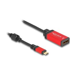 DeLOCK Adaptador USB-C a DisplayPort 1.4 (DP Alt Mode), 8K a 30Hz, HDR10, Negro y Rojo, Cable 0.2m, Macho/Hembra, Plug & Play Precio: 20.8967. SKU: B1D8KCETXZ